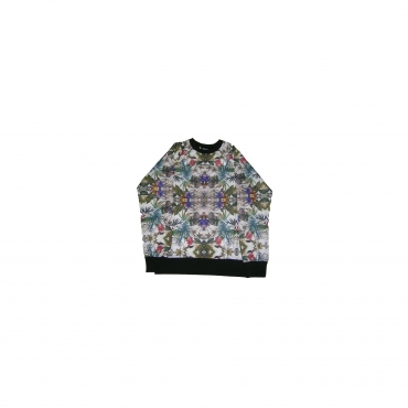 felpa girocollo uomo brooklyn haze sweatshirt crewneck flora all over unico