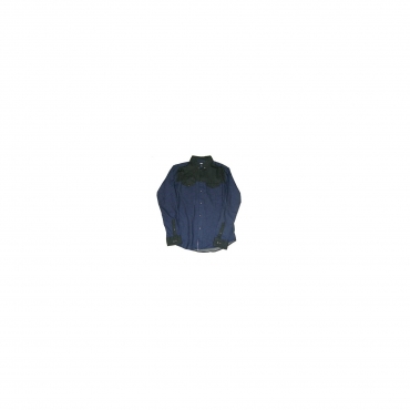 camicia manica lunga uomo humor shirt l/s collin dress blues unico