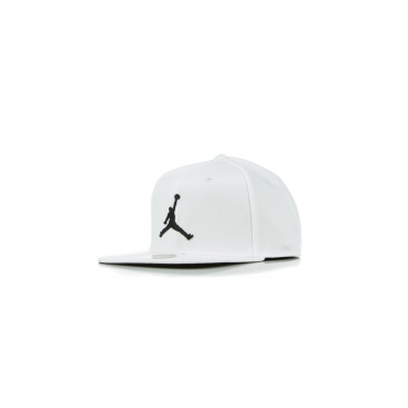 cappellino visiera piatta uomo jordan pro jumpman sb WHITE/BLACK