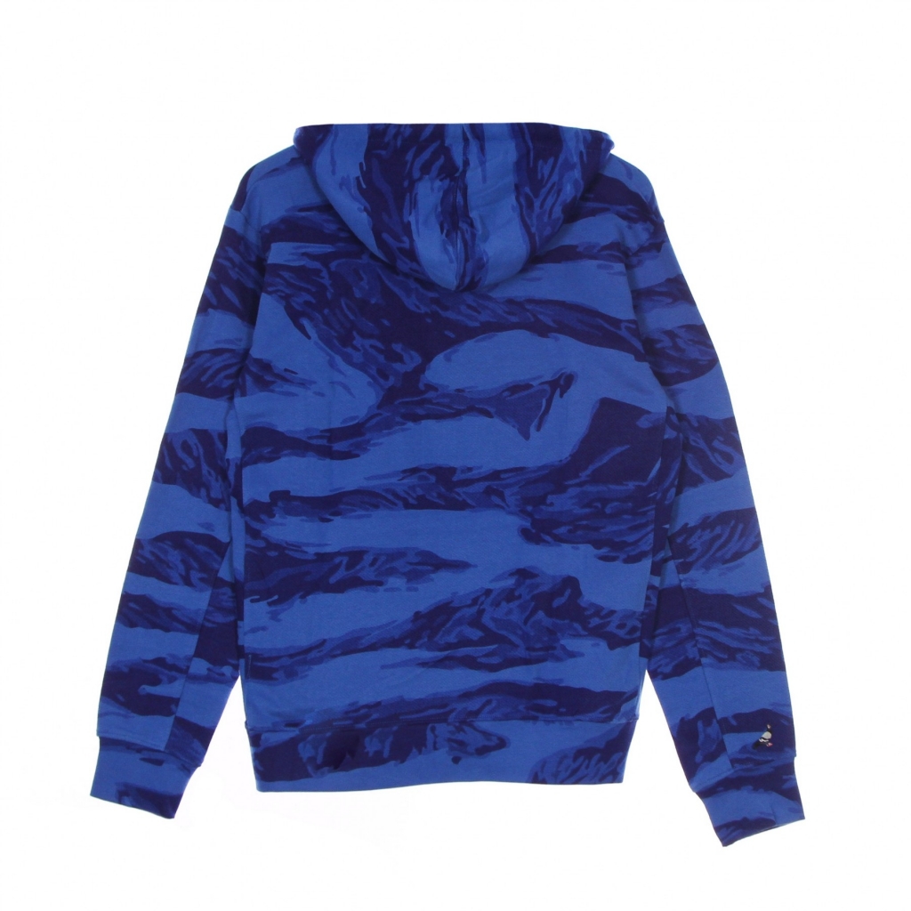 felpa leggera cappuccio uomo popover hoodie BLUE