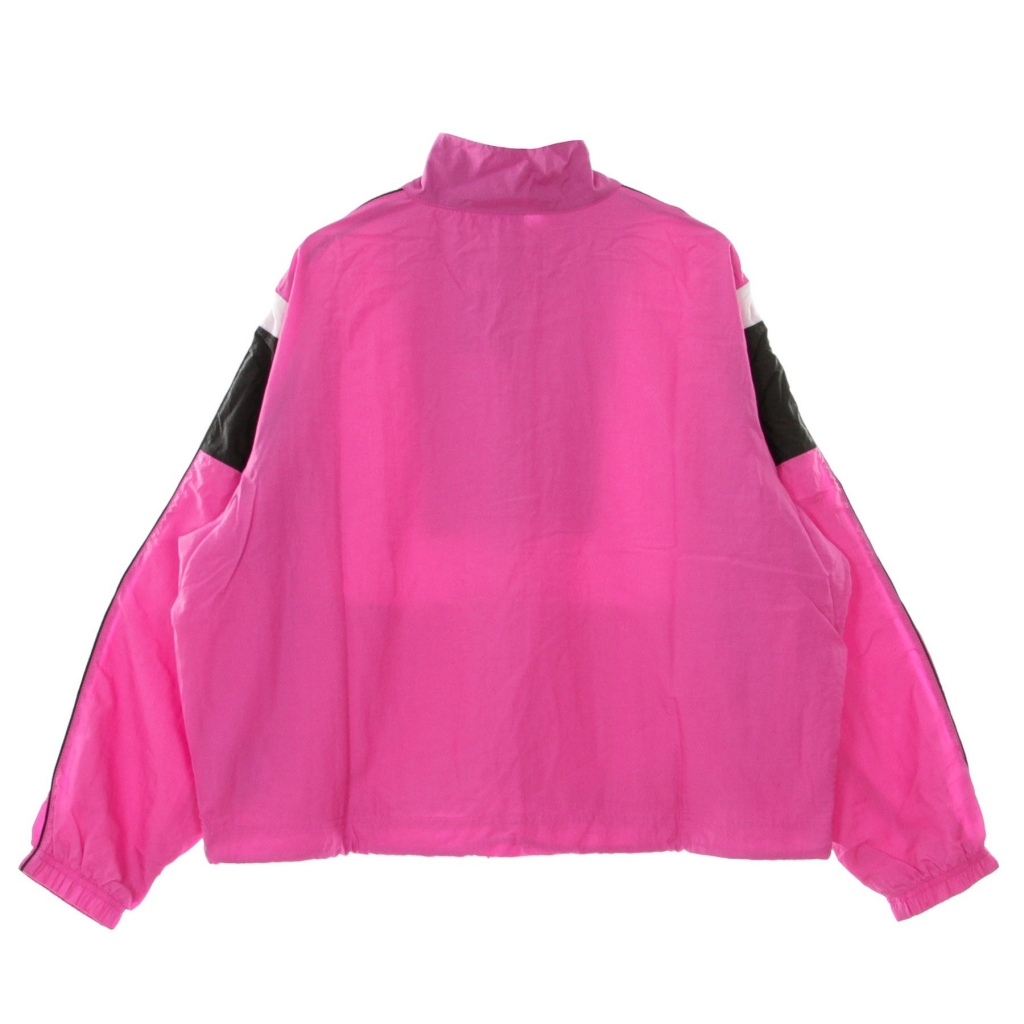 giacca a vento corta donna sportswear heritage jacket FIRE PINK/BLACK/WHITE/WHITE