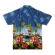 camicia manica corta uomo hawaiian shirt PARROT SCENE