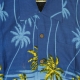 camicia manica corta uomo hawaiian shirt PARROT SCENE