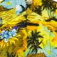 camicia manica corta uomo hawaiian shirt SUNSET YELLOW