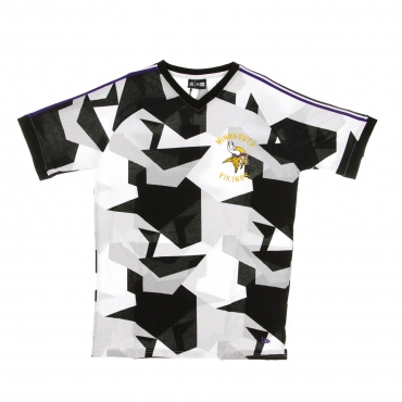 casacca uomo nfl vikings all over print oversized tee minvik BLACK/WHITE