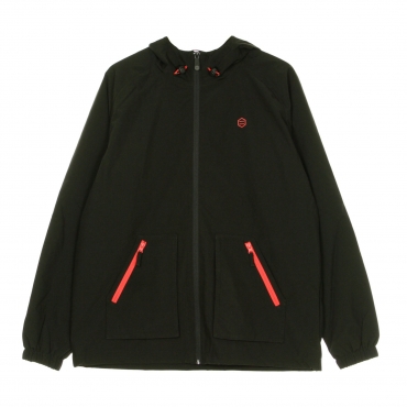 giacca a vento uomo full zip light BLACK