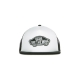 cappellino visiera piatta uomo classic patch trucker WHITE/BLACK