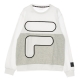 felpa leggera girocollo uomo latan crew sweat BRIGHT WHITE/LIGHT GREY MELANGE BROS