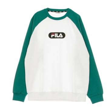 felpa leggera girocollo uomo baha raglan crew BRIGHT WHITE/TEAL GREEN