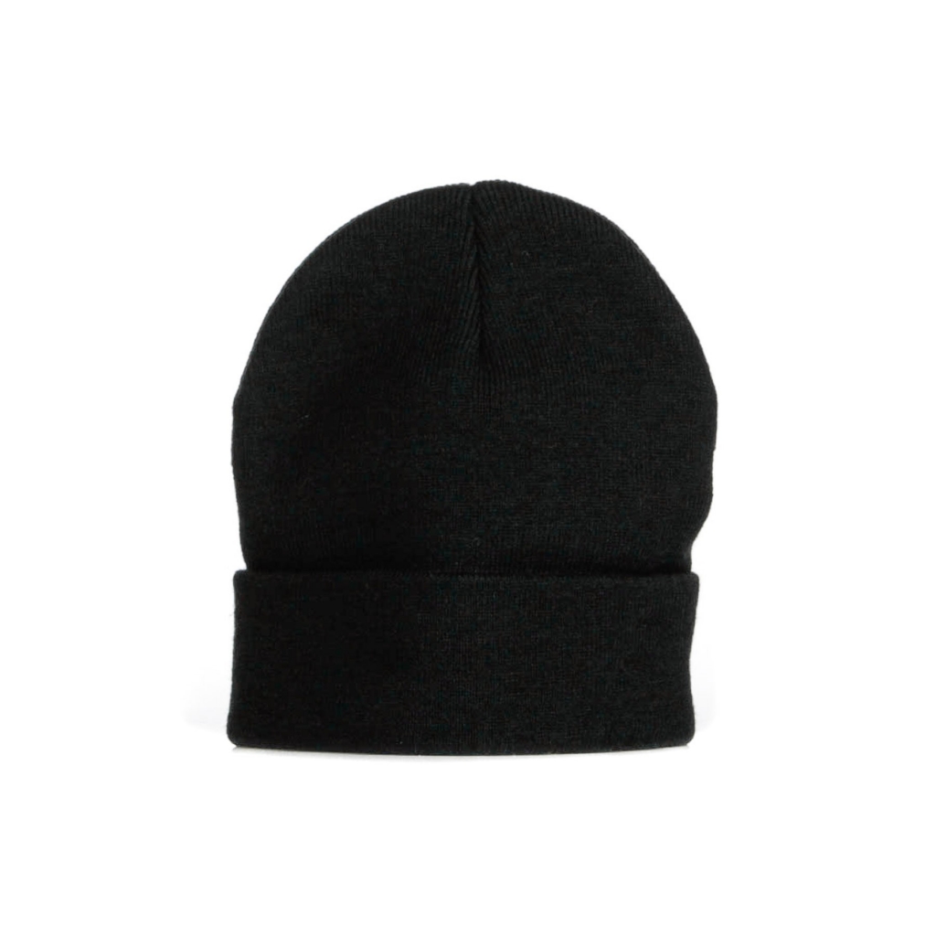 cappello uomo logo fold beanie BLACK