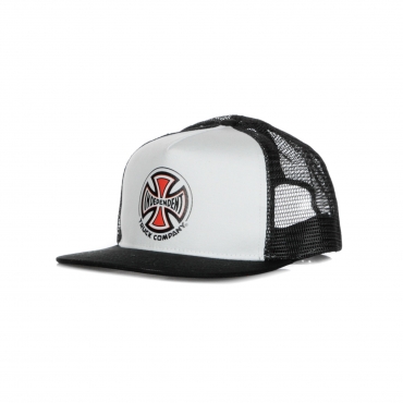 cappellino visiera piatta uomo truck co mesh WHITE/BLACK