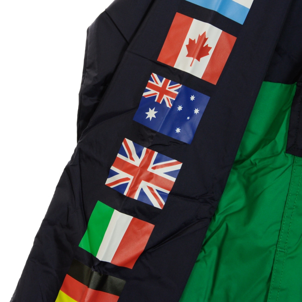 giacca a vento infilabile uomo flags anorak jacket FRENCH NAVY