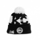 cappello pom pom uomo nfl 20 sport knit kanchi BLACK/WHITE