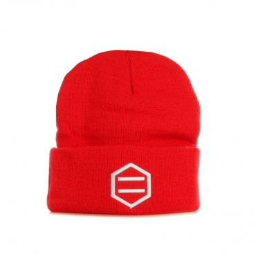 cappello uomo logo beanie RED/WHITE