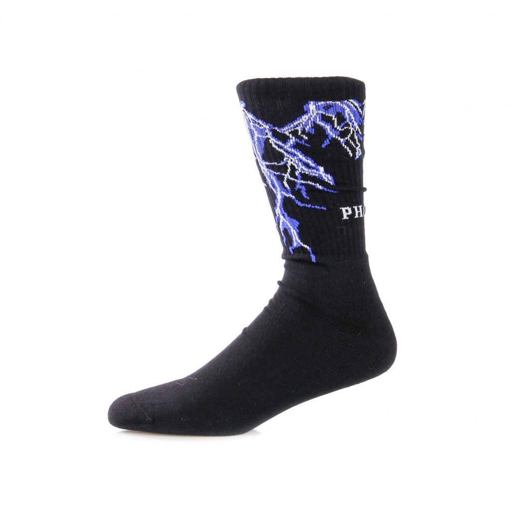 calza media uomo blue lightning BLUE/BLACK