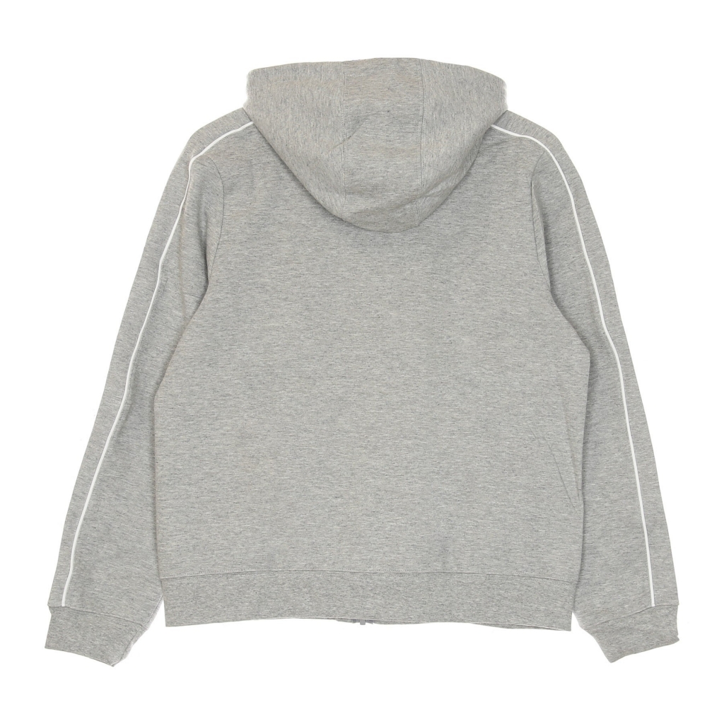 felpa leggera cappuccio zip donna w sportswear millenium essential fleece full-zip hoodie DK GREY HEATHER/WHITE