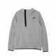 felpa leggera cappuccio uomo m sportswear tech fleece half zip hoodie DK GREY HEATHER/BLACK