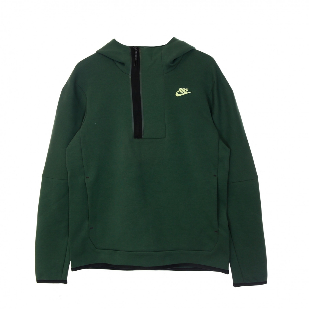 felpa leggera cappuccio uomo m sportswear tech fleece half zip hoodie GALACTIC JADE/LT LIQUID LIME