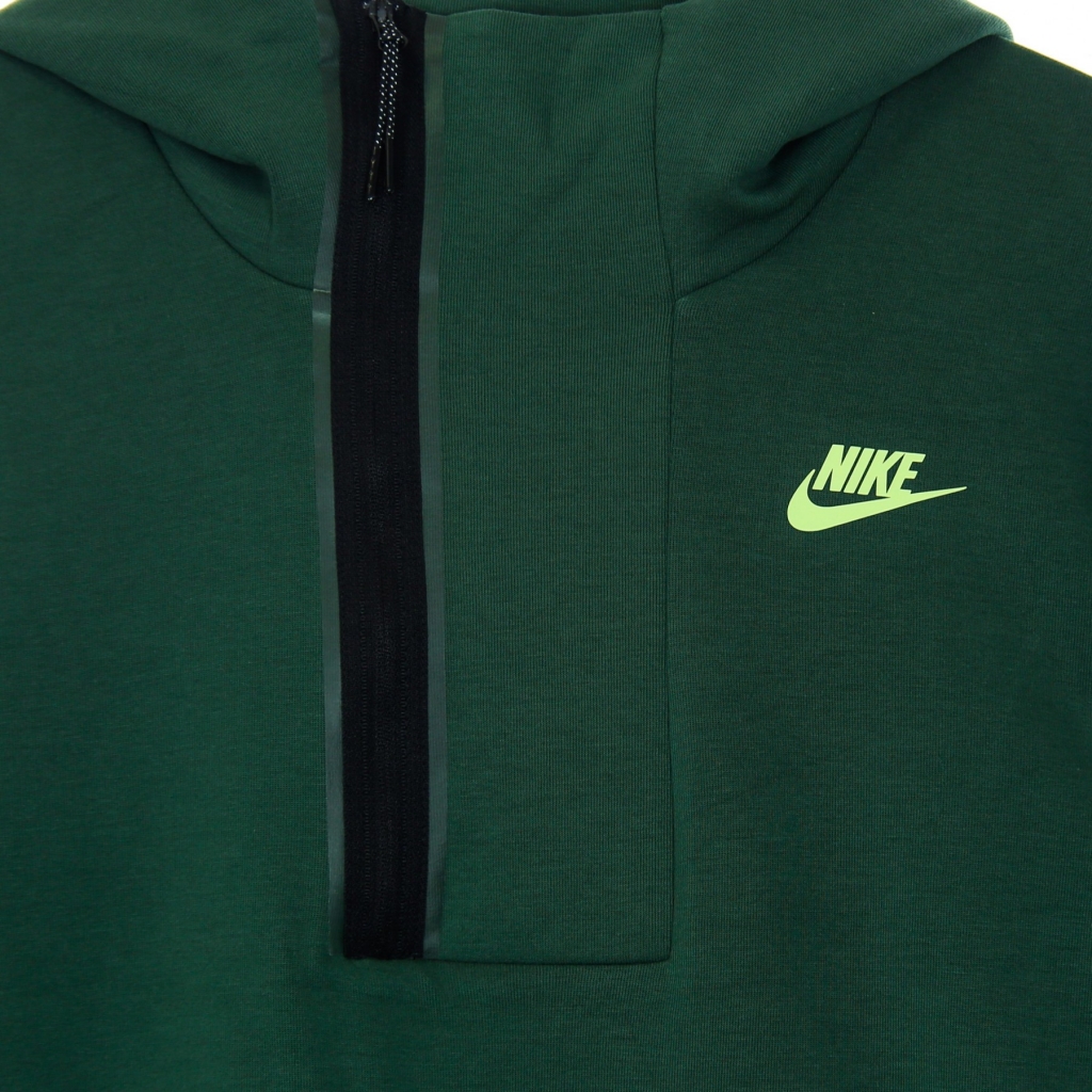 felpa leggera cappuccio uomo m sportswear tech fleece half zip hoodie GALACTIC JADE/LT LIQUID LIME