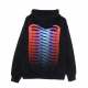 felpa leggera cappuccio zip uomo ribs gradient zip hoodie BLACK