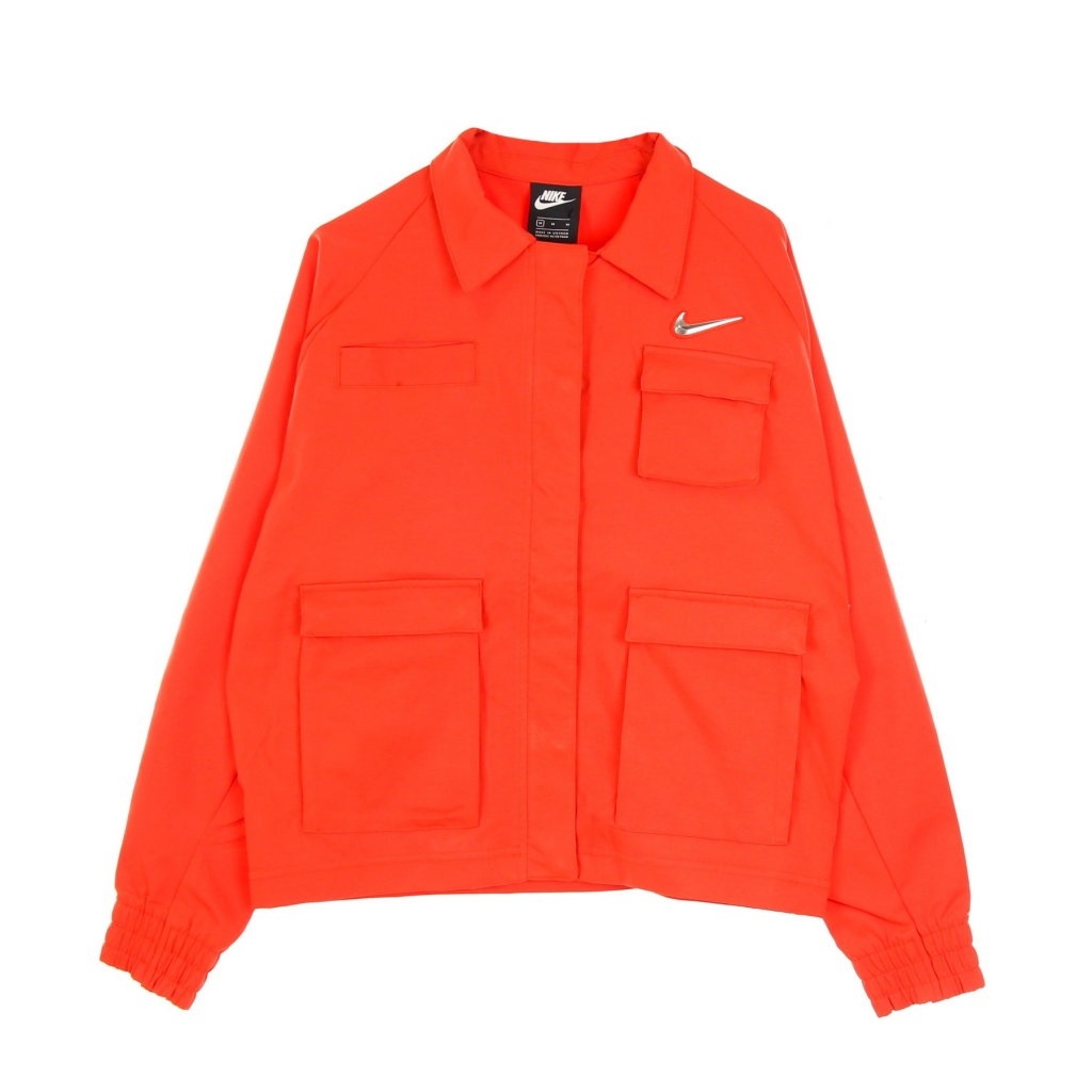 giubbotto donna w sportswear swoosh jacket woven LT CRIMSON