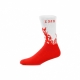 calza media uomo socks flames WHITE