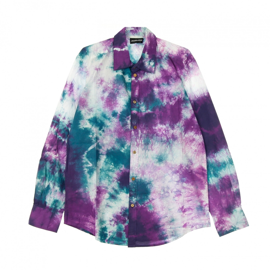 camicia manica lunga uomo tie dye shirt MULTICOLOR