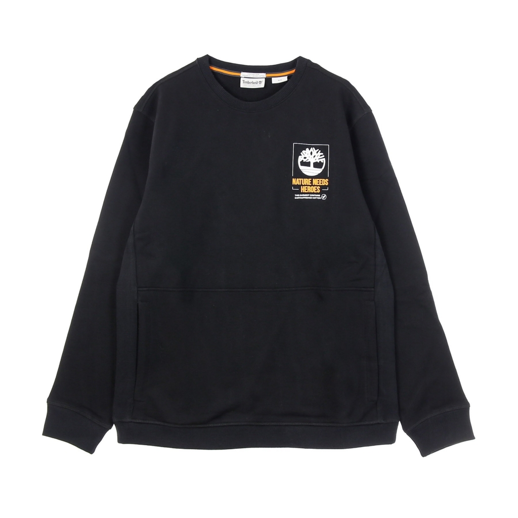 felpa leggera girocollo uomo nnh crewneck sweatshirt BLACK