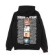 felpa leggera cappuccio uomo pola hoodie x frigidaire BLACK