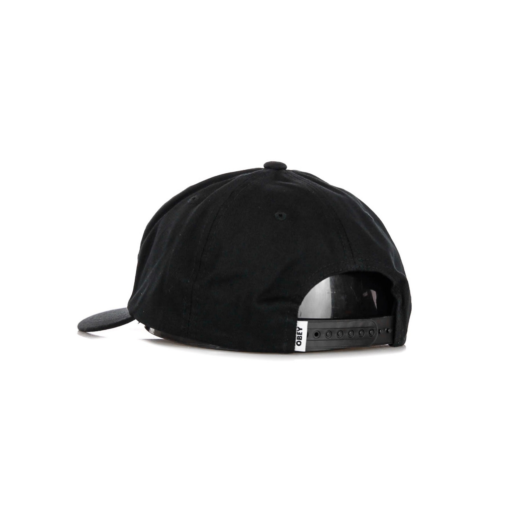 cappellino visiera piatta uomo lowercase snapback BLACK