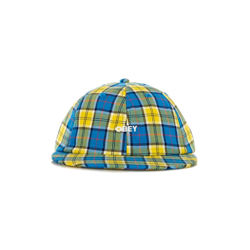 cappellino visiera piatta uomo madras duckbill LEMON MULTI