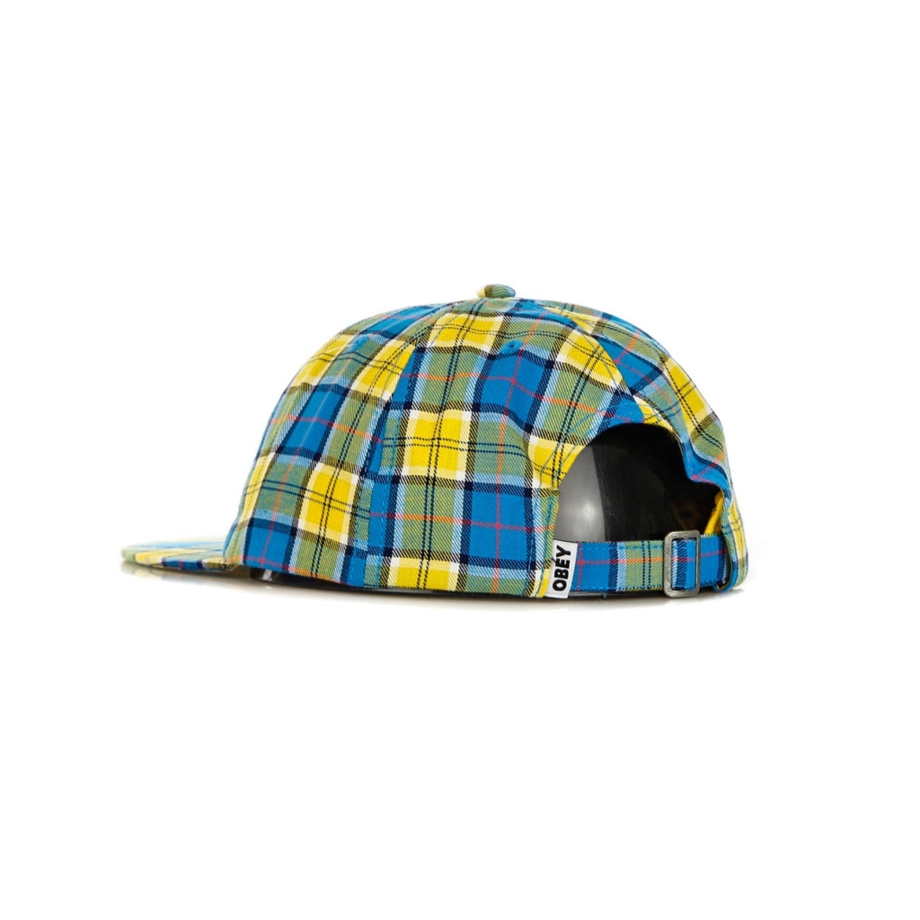 cappellino visiera piatta uomo madras duckbill LEMON MULTI