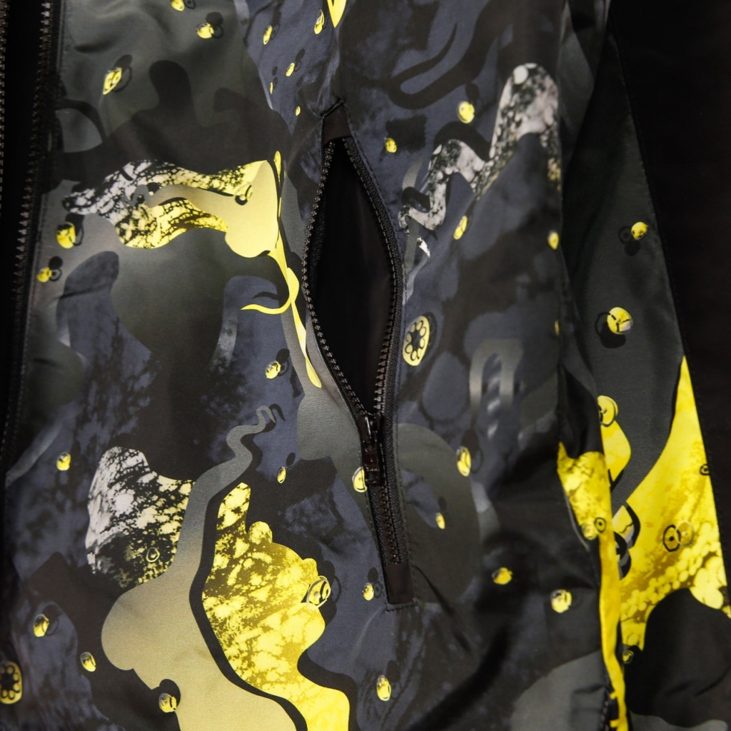 giubbotto uomo camo hood jacket YELLOW/BLACK