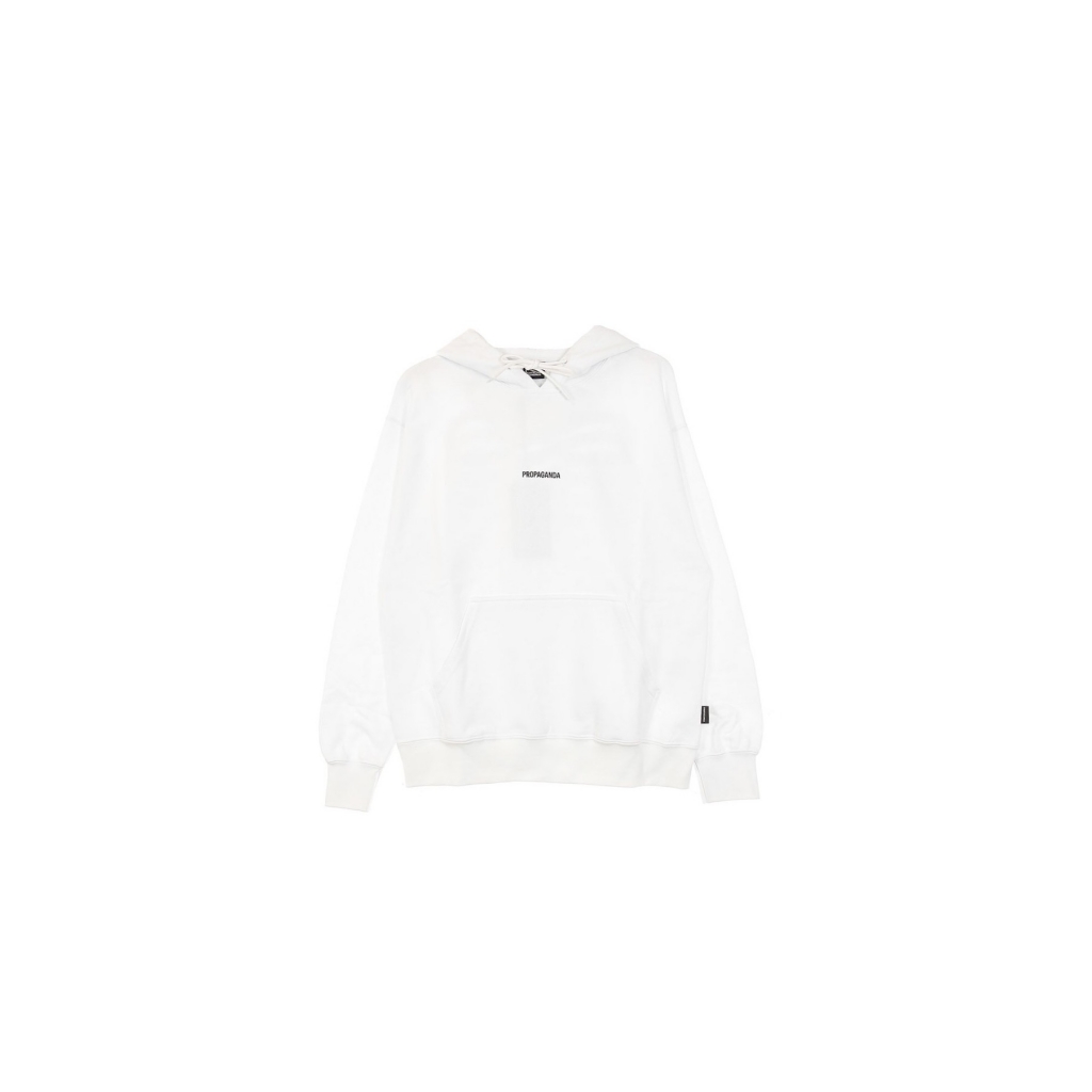 felpa leggera cappuccio uomo ribs hoodie WHITE