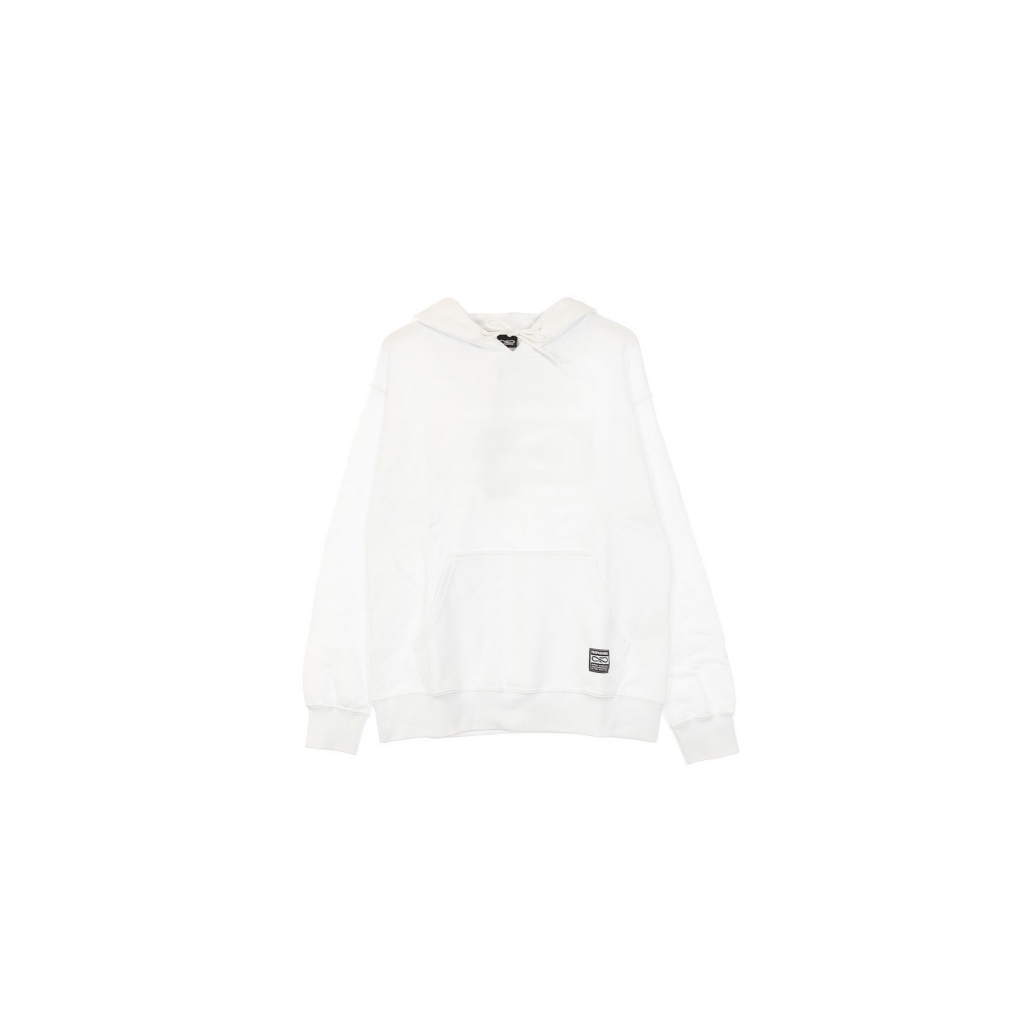 felpa leggera cappuccio uomo blank hoodie WHITE