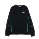 felpa leggera girocollo uomo adil crew sweat BLACK