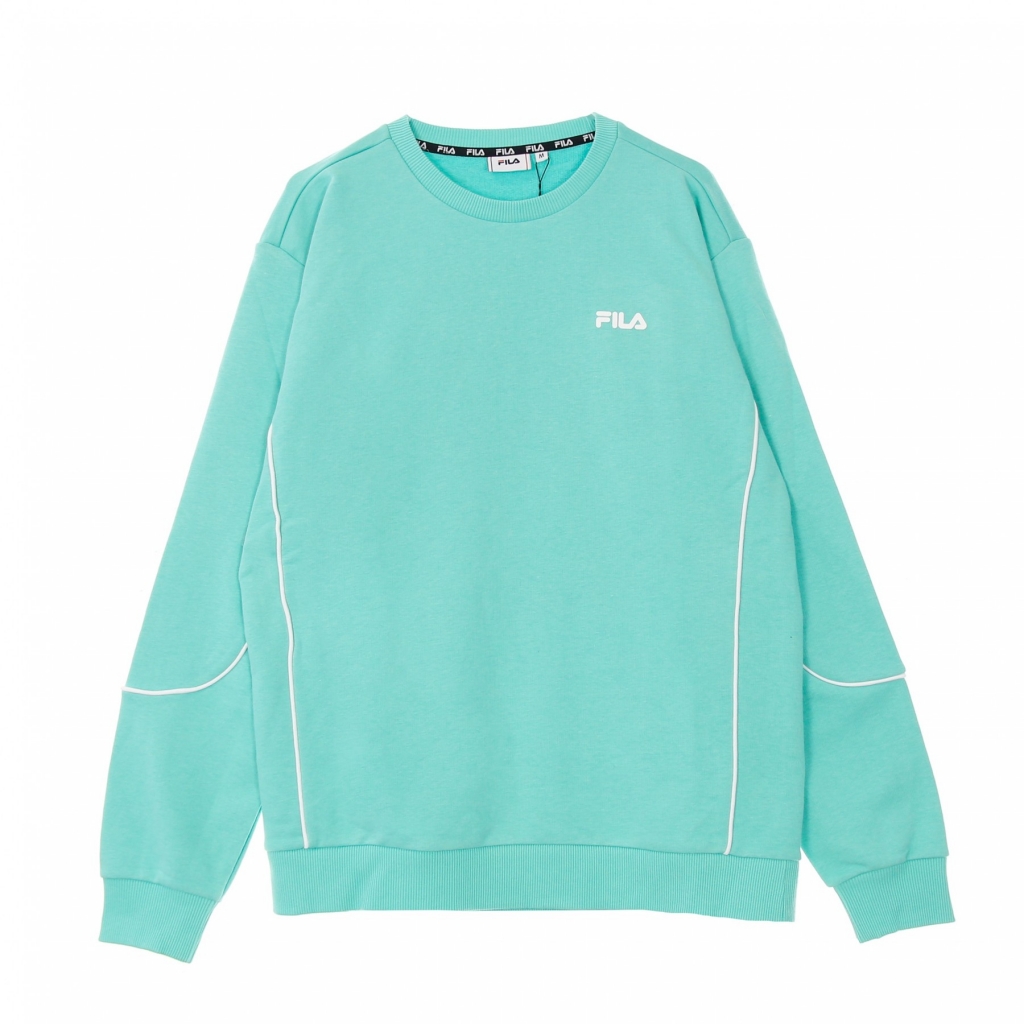 felpa leggera girocollo uomo adil crew sweat BISCAY GREEN