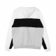 felpa leggera cappuccio uomo analu blocked hoody LIGHT GREY MELANGE BROS/BRIGHT WHITE/BLACK