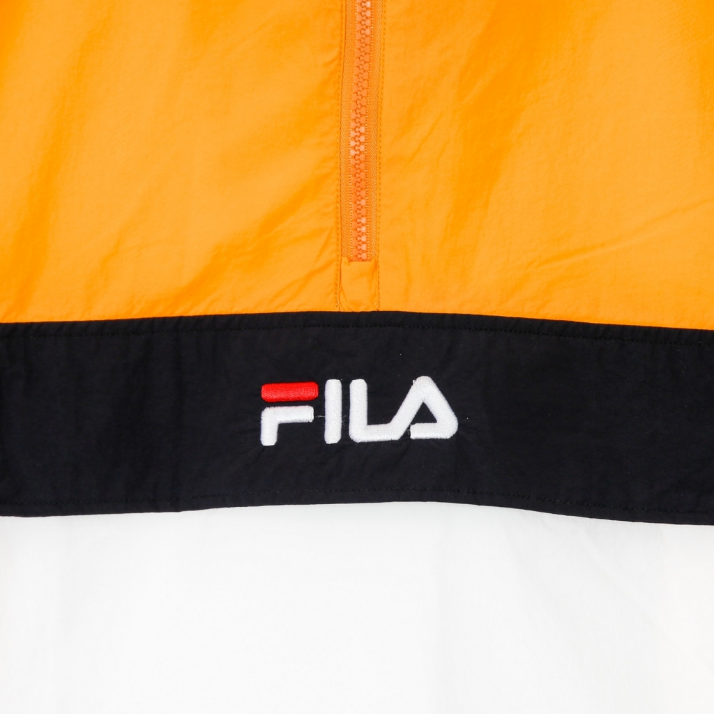 giacca a vento infilabile uomo elmo woven anorak FLAME ORANGE/BRIGHT WHITE/BLACK