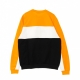 felpa leggera girocollo uomo aqil blocked crew sweat BLACK/FLAME ORANGE/BRIGHT WHITE