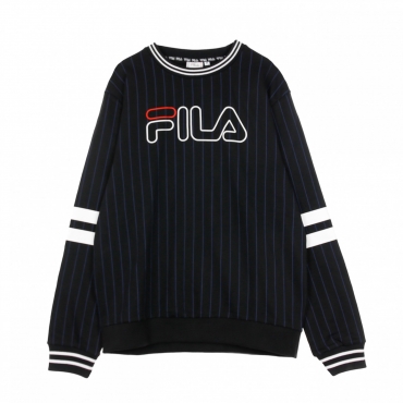 felpa leggera girocollo uomo jamy striped sporty crew sweat BLACK