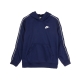 felpa leggera cappuccio bambino b sportswear repeat poly knit pullover hoodie MIDNIGHT NAVY/WHITE