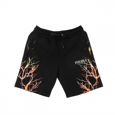 pantalone corto tuta uomo orange yellow lightning shorts BLACK/ORANGE/YELLOW