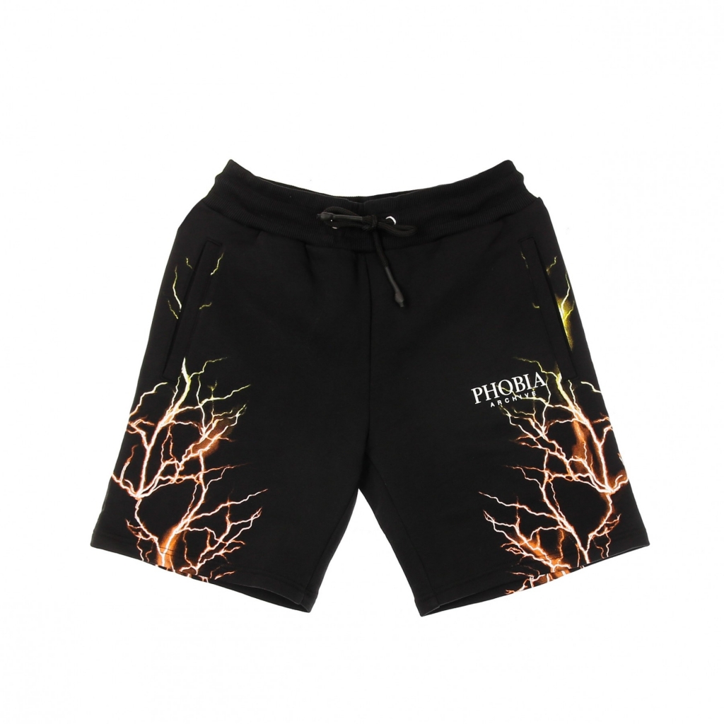 pantalone corto tuta uomo orange yellow lightning shorts BLACK/ORANGE/YELLOW