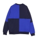 felpa leggera girocollo uomo bigcheck BLUE/BLACK