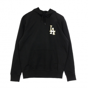 felpa leggera cappuccio uomo mlb metallic hoodie losdod BLACK