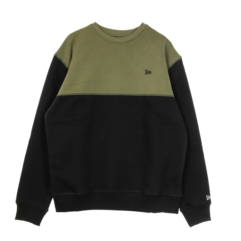 felpa leggera girocollo uomo ne outdoor utility crewneck fleece BLACK/NEW OLIVE