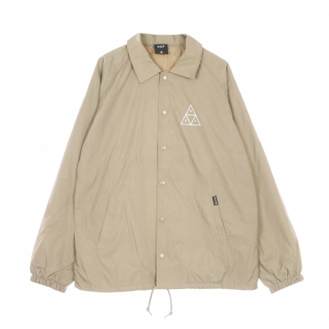 giacca coach jacket uomo essentials tt coaches jacket STONE