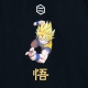 felpa leggera cappuccio zip uomo goku super sayan zip hoodie BLACK