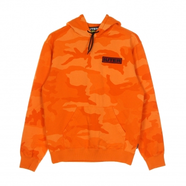 felpa leggera cappuccio uomo struggle camo hoodie ORANGE